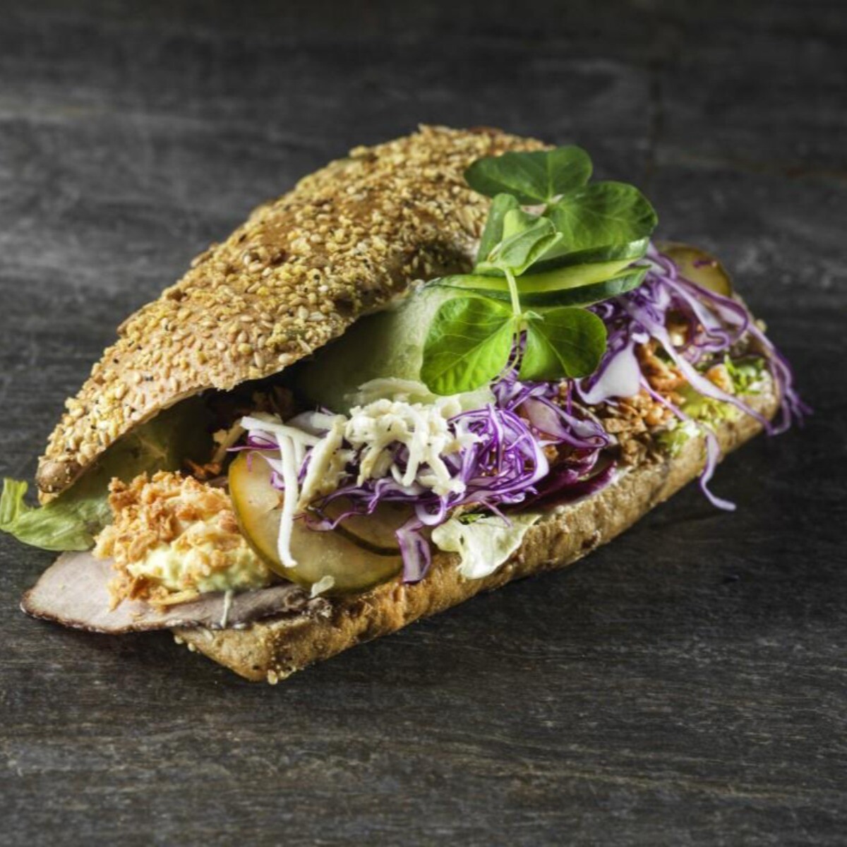 Sandwich med Roastbeef meg øst